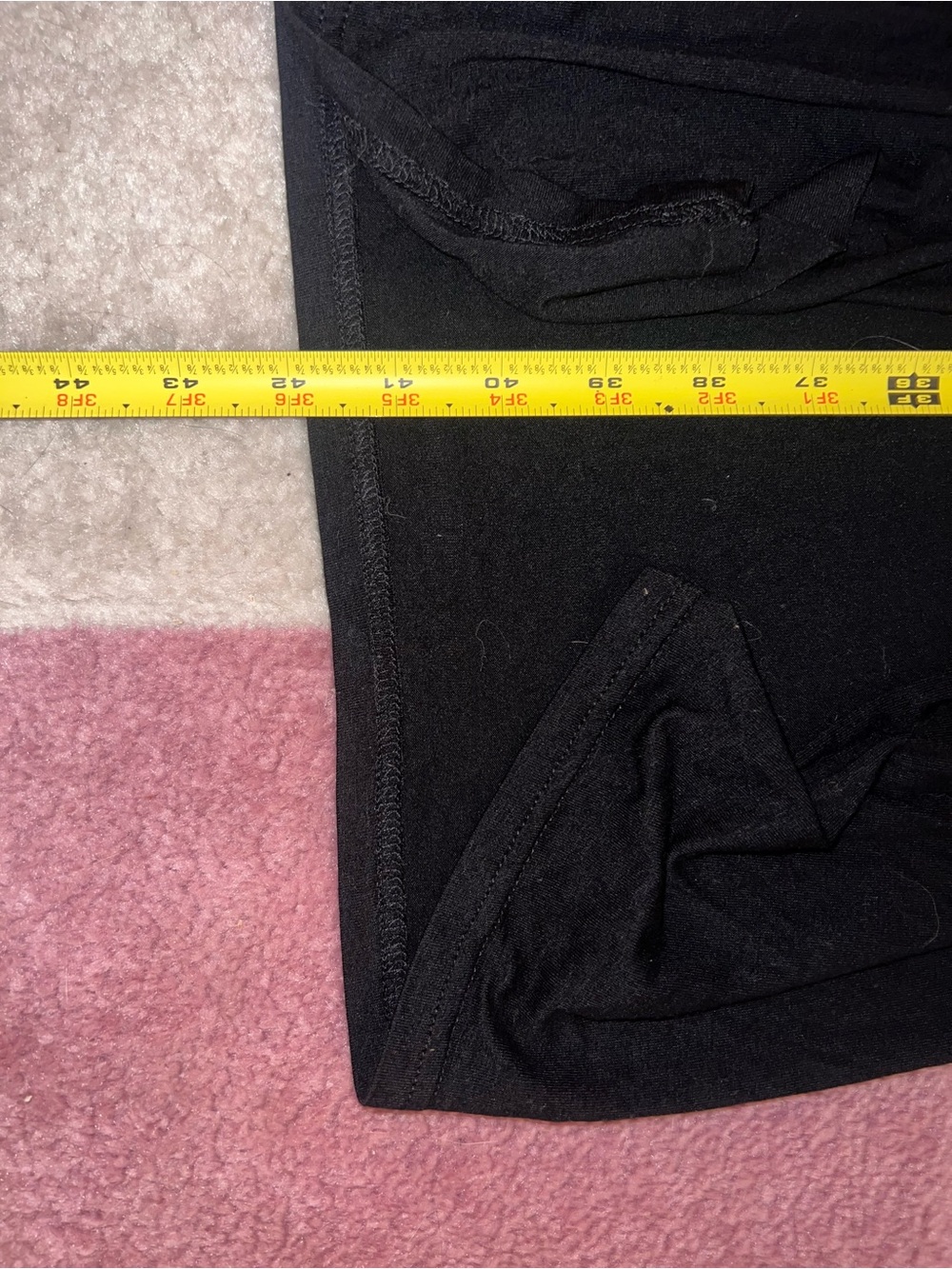 PrettyLittleThing Black Maxi Skirt double front slits - Picture 4 of 4